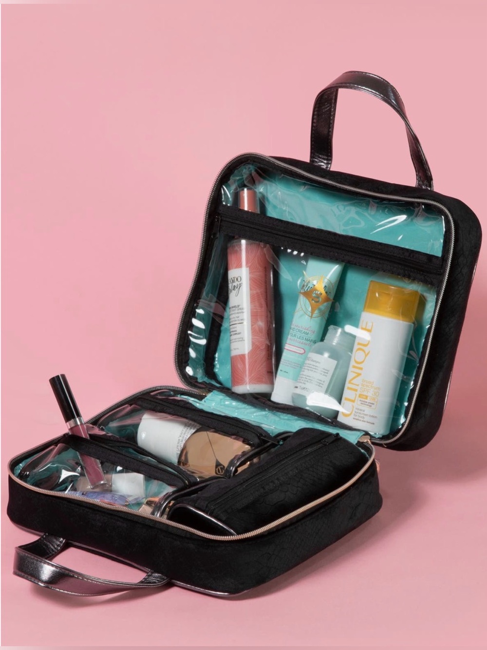 Stephanie Johnson Marais Noir Martha Large Briefcase Cosmetic Case